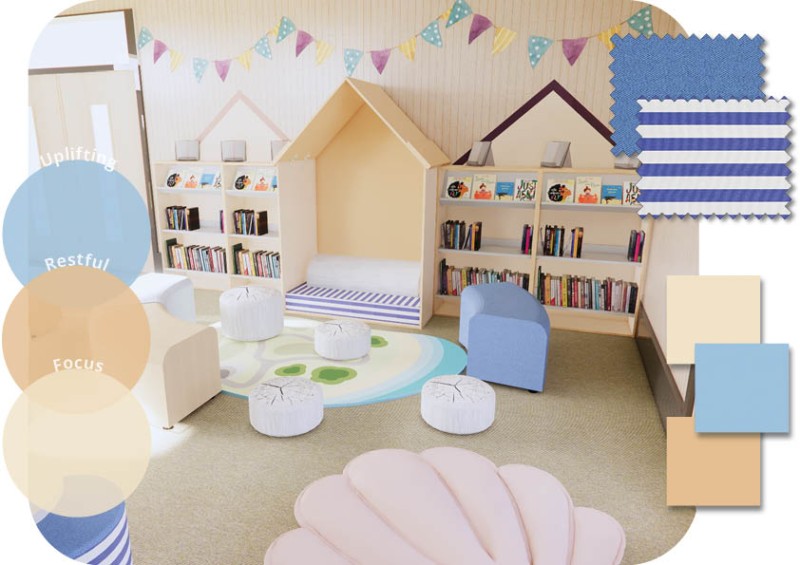 Seaside themed library | Seaside library design