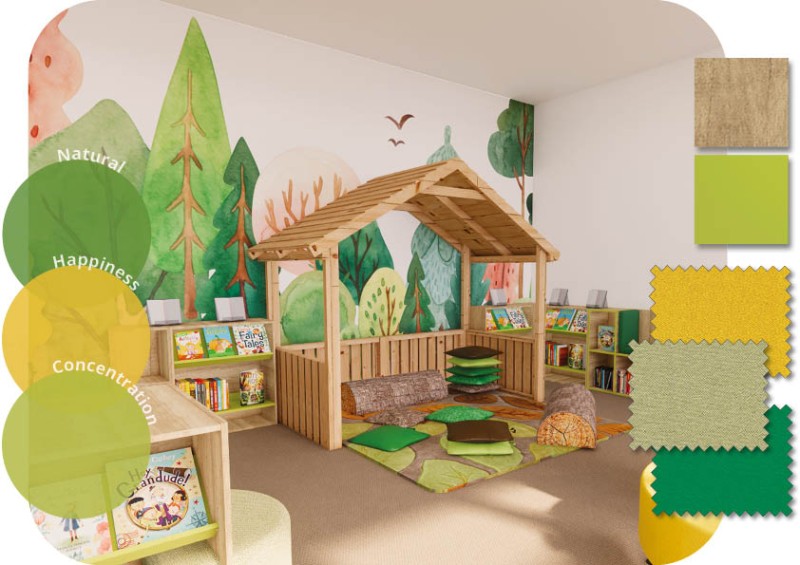 Nature themed library design ideas | Peters library design