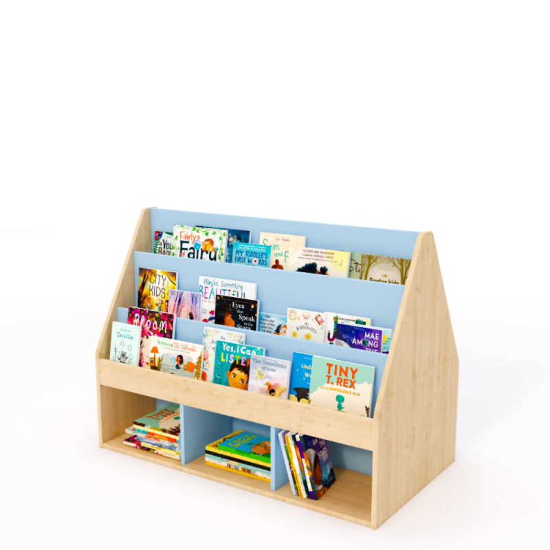 Double sided picture book display unit