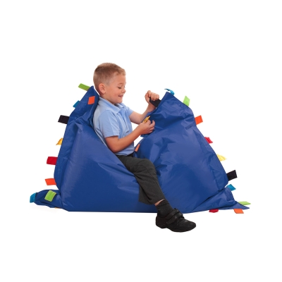 Sensory touch tags pillow beanbag